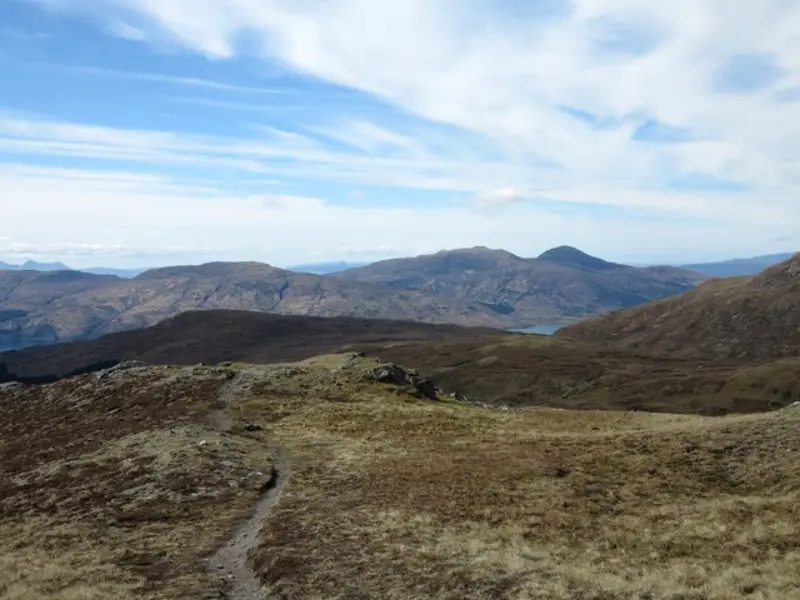 NG8212 : Path on west ridge of Beinn Sgritheall